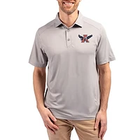 Men's Cutter & Buck  Gray Auburn Tigers Forge Eco Stretch Recycled Polo