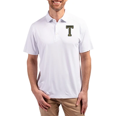 Men's Cutter & Buck  White Georgia Tech Yellow Jackets Forge Eco Stretch Recycled Polo
