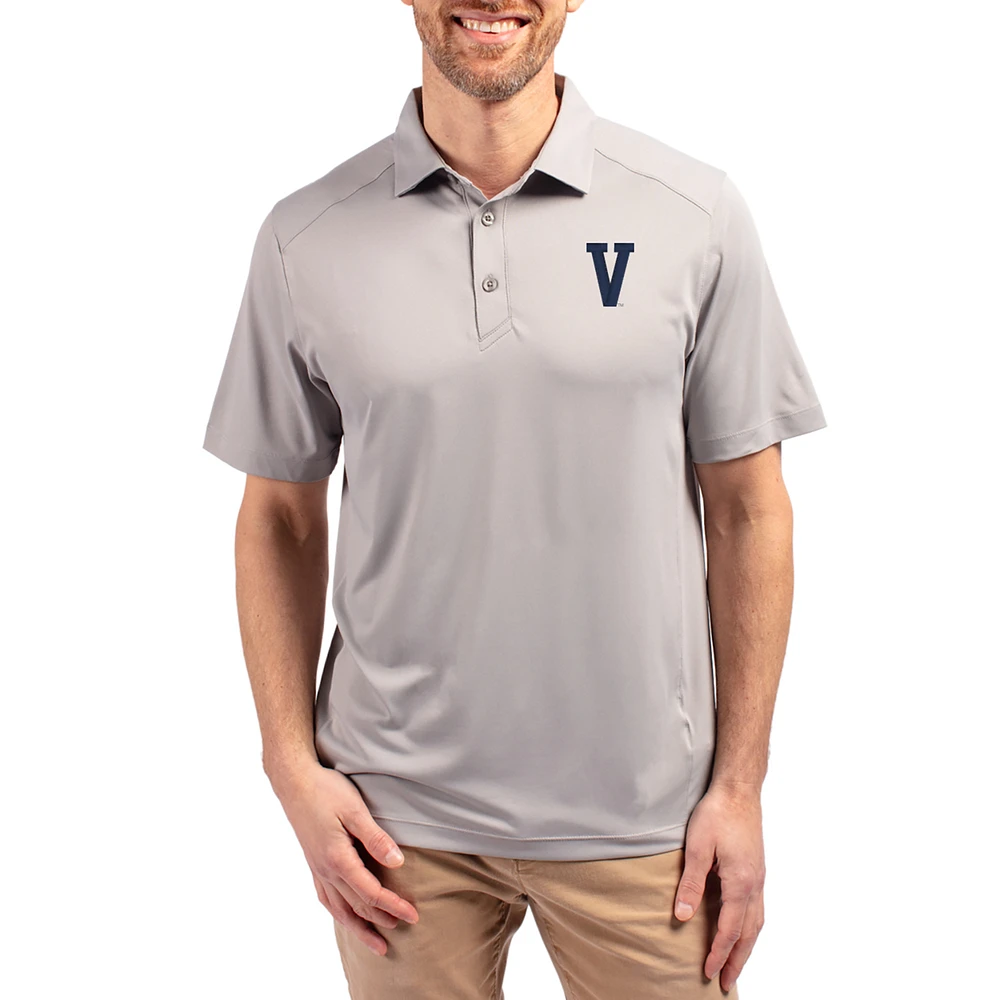 Men's Cutter & Buck Gray Villanova Wildcats Forge Eco Stretch Recycled Polo