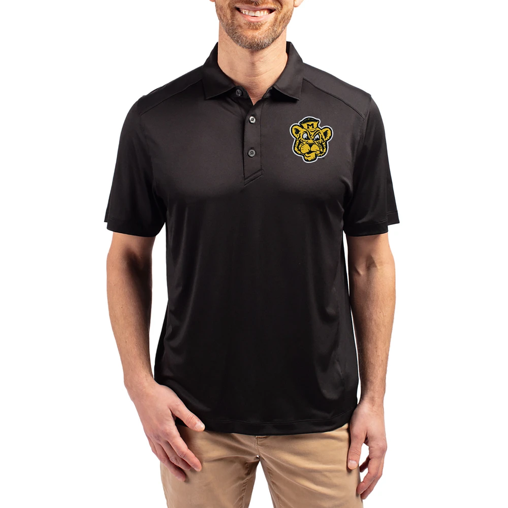 Men's Cutter & Buck Black Missouri Tigers Forge Eco Stretch Recycled Polo