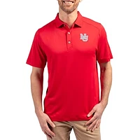 Men's Cutter & Buck  Scarlet Nebraska Huskers Forge Eco Stretch Recycled Polo