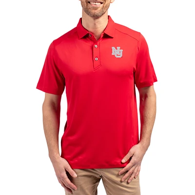 Men's Cutter & Buck  Scarlet Nebraska Huskers Forge Eco Stretch Recycled Polo