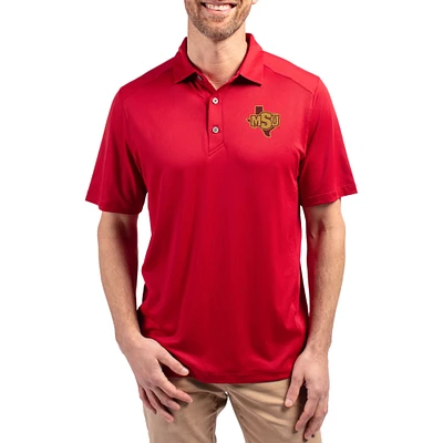 Men's Cutter & Buck Midwestern State Mustangs Forge Eco Stretch Recycled Polo