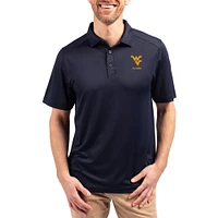 Men's Cutter & Buck  Navy West Virginia Mountaineers Forge Alumni Eco Stretch Recycled Polo