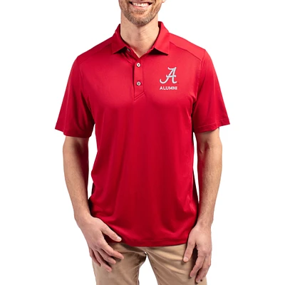 Men's Cutter & Buck Crimson Alabama Tide Forge Alumni Eco Stretch Recycled Polo