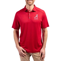 Men's Cutter & Buck Crimson Alabama Tide Forge Alumni Eco Stretch Recycled Polo