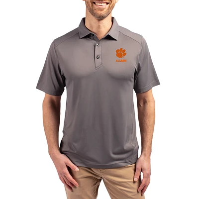 Men's Cutter & Buck Clemson Tigers Forge Alumni Eco Stretch Recycled Polo