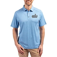Men's Cutter & Buck  Heather Blue Old Dominion Monarchs Forge Vault Eco Stretch Recycled Polo
