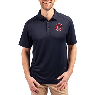 Men's Cutter & Buck  Navy Gonzaga Bulldogs Forge Vault Eco Stretch Recycled Polo