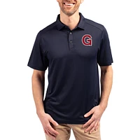 Men's Cutter & Buck  Navy Gonzaga Bulldogs Forge Vault Eco Stretch Recycled Polo