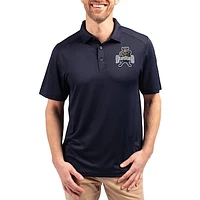 Men's Cutter & Buck  Navy Utah State Aggies Forge Vault Eco Stretch Recycled Polo