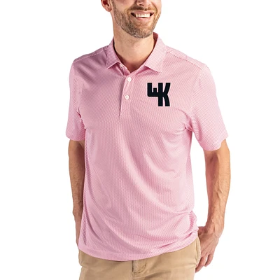 Men's Cutter & Buck White/ Western Kentucky Hilltoppers Pike Eco Symmetry Print Stretch Polo