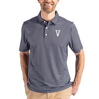 Men's Cutter & Buck Navy Villanova Wildcats Pike Eco Symmetry Print Stretch Polo