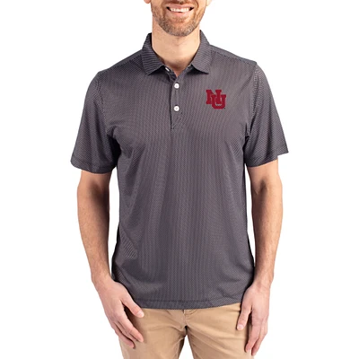 Men's Cutter & Buck Nebraska Huskers Pike Eco Symmetry Print Stretch Polo