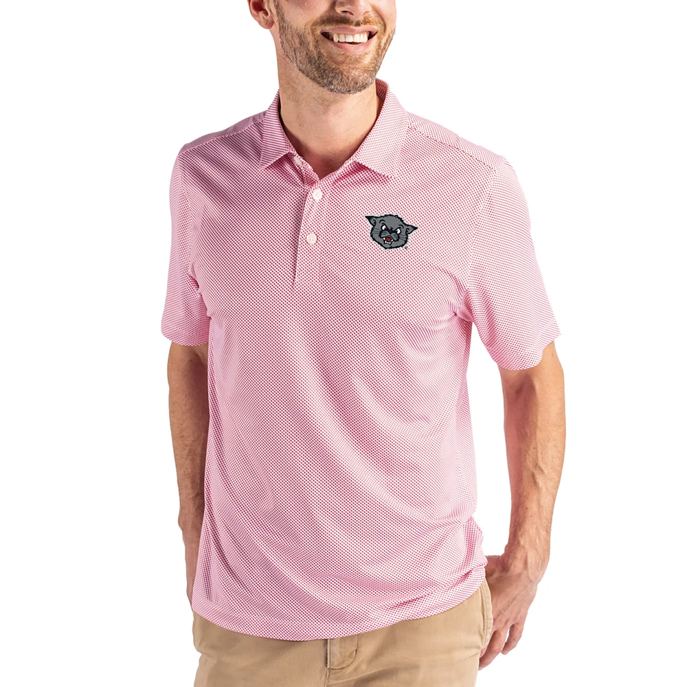 Men's Cutter & Buck White Cincinnati Bearcats Pike Eco Symmetry Print Stretch Polo