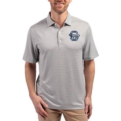 Men's Cutter & Buck Gray Penn State Nittany Lions Forge Eco Double Stripe Stretch Recycled Polo