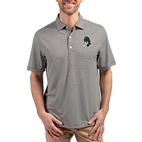 Men's Cutter & Buck Michigan State Spartans Forge Eco Double Stripe Stretch Recycled Polo