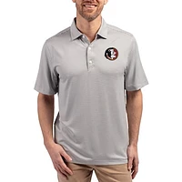 Men's Cutter & Buck Florida State Seminoles Forge Eco Double Stripe Stretch Recycled Polo
