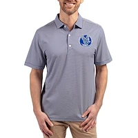 Men's Cutter & Buck Royal Air Force Falcons Forge Eco Double Stripe Stretch Recycled Polo