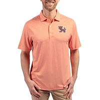 Men's Cutter & Buck Clemson Tigers Forge Eco Double Stripe Stretch Recycled Polo