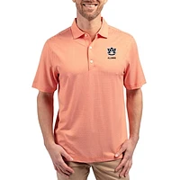 Men's Cutter & Buck Auburn Tigers Forge Eco Double Stripe Stretch Recycled Polo