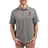 Men's Cutter & Buck Alabama Crimson Tide Forge Eco Double Stripe Stretch Recycled Polo
