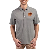 Men's Cutter & Buck Oklahoma State Cowboys Forge Eco Double Stripe Stretch Recycled Polo
