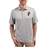 Men's Cutter & Buck Ohio State Buckeyes Forge Alumni Eco Double Stripe Stretch Recycled Polo