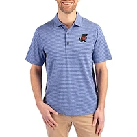 Men's Cutter & Buck Heather Royal Florida Gators Forge Eco Stripe Stretch Recycled Polo