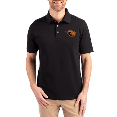 Men's Cutter & Buck Oregon State Beavers Advantage Eco Pique Tri-Blend Polo