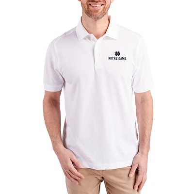 Men's Cutter & Buck Notre Dame Fighting Irish Advantage Eco Pique Tri-Blend Polo