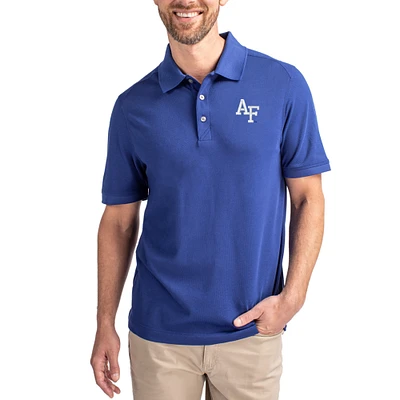 Men's Cutter & Buck Royal Air Force Falcons Advantage Eco Pique Tri-Blend Polo