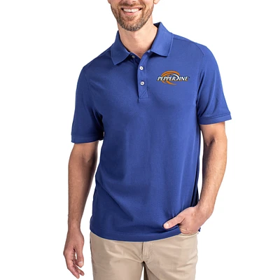 Men's Cutter & Buck Pepperdine Waves Advantage Eco Pique Tri-Blend Polo