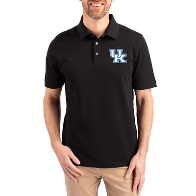Men's Cutter & Buck Kentucky Wildcats Advantage Eco Pique Tri-Blend Polo