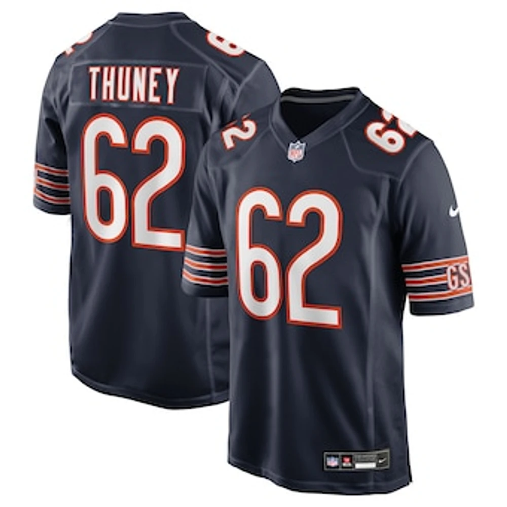 Men's Nike Joe Thuney  Navy Chicago Bears Team Game Jersey