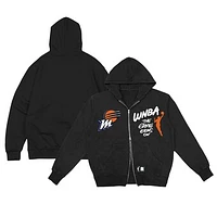 Unisex round21  Black Phoenix Mercury Double-Zip Hoodie