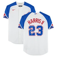Michael Harris II Atlanta Braves Autographed White Nike City Connect Replica Jersey with "For The A" Inscription