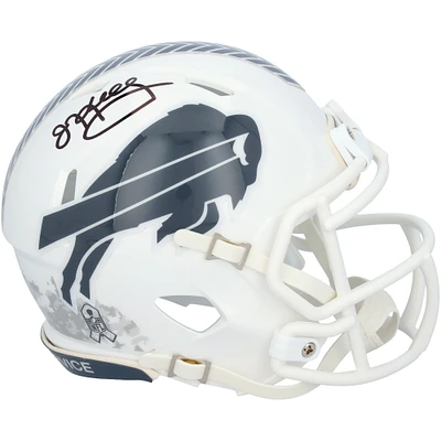 Jim Kelly Buffalo Bills Autographed Riddell 2024 Salute To Service Speed Mini Helmet