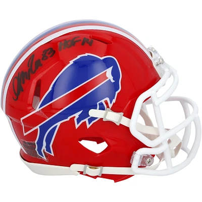 Andre Reed Buffalo Bills Autographed Riddell 1897-2001 Throwback Speed Mini Helmet with "HOF 14" Inscription