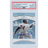 Willie Mays San Francisco Giants Autographed 2001 Donruss Classics Significant Signatures #164 PSA Authenticated 8/10 Card