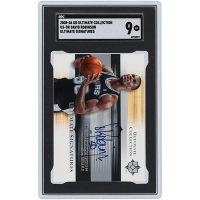 David Robinson San Antonio Spurs Autographed 2005-06 Upper Deck Ultimate Collection Ultimate Signatures #US-DR SGC Authenticated 9 Card