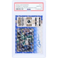 Garrett Wilson New York Jets Autographed 2022 Panini Contenders Showcase Variation #117 PSA Authenticated 10 Rookie Card