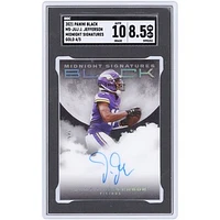 Justin Jefferson Minnesota Vikings Autographed 2021 Panini Black Gold Midnight Signatures #MS-JUJ #4/5 SGC Authenticated 8.5/10 Card