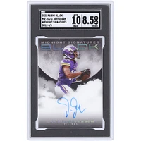 Justin Jefferson Minnesota Vikings Autographed 2021 Panini Black Gold Midnight Signatures #MS-JUJ #4/5 SGC Authenticated 8.5/10 Card