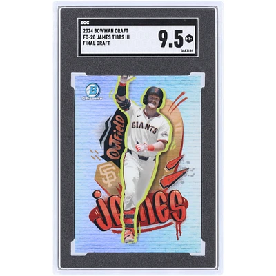James Tibbs III San Francisco Giants 2024 Bowman Draft Final Draft #FD-20 SGC Authenticated 9.5 Card