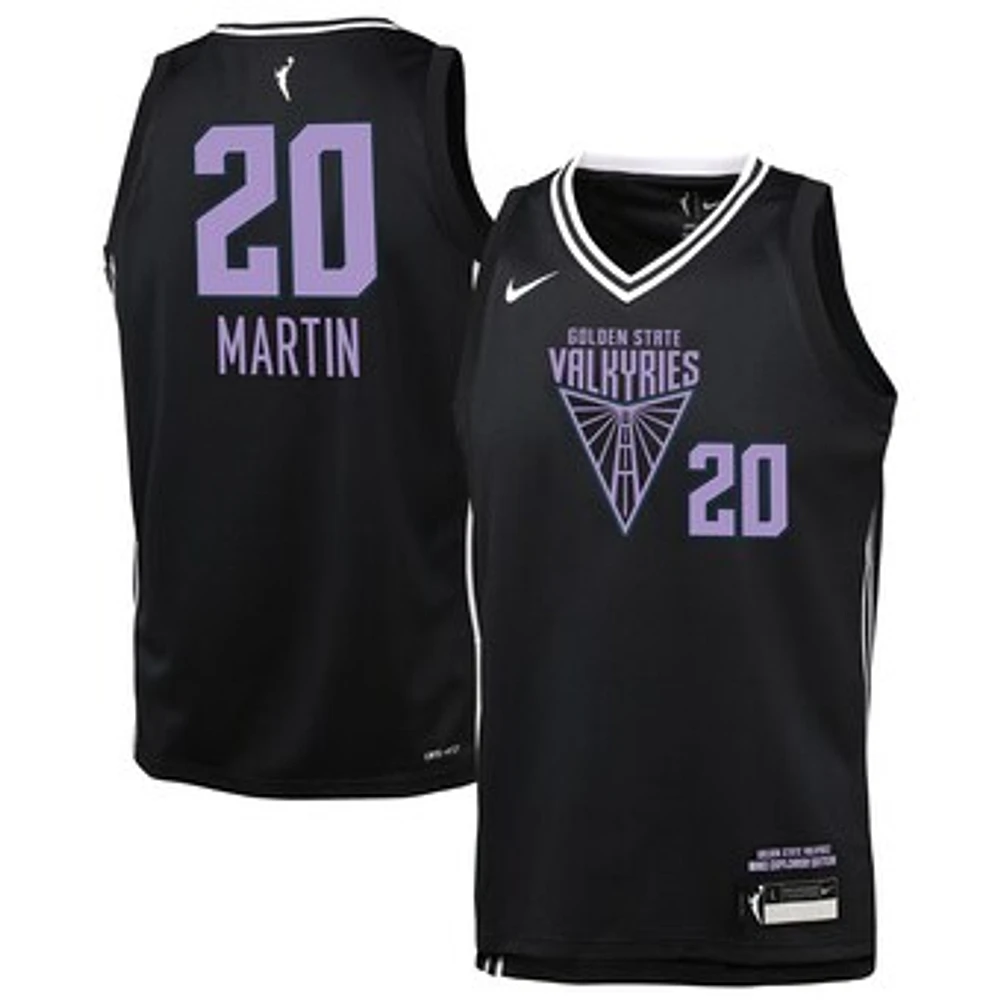 Youth Nike Kate Martin Eclipse Black Golden State Valkyries Explorer Edition Player Jersey