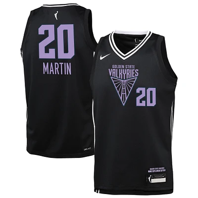 Youth Nike Kate Martin Eclipse Black Golden State Valkyries Explorer Edition Player Jersey