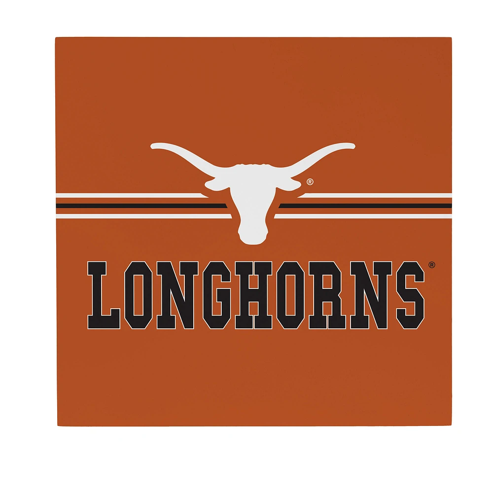 Texas Longhorns 12" x 12" Wood Wall Sign