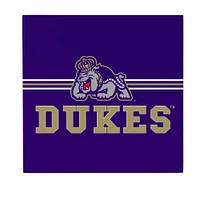 James Madison Dukes 12" x 12" Wood Wall Sign