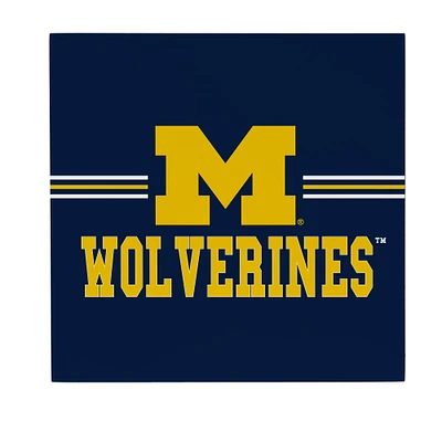 Michigan Wolverines 12" x 12" Wood Wall Sign